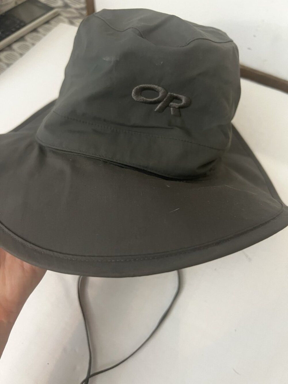Outdoor Research Grey Gore-tex Waterproof Rain Hat Men’s XL